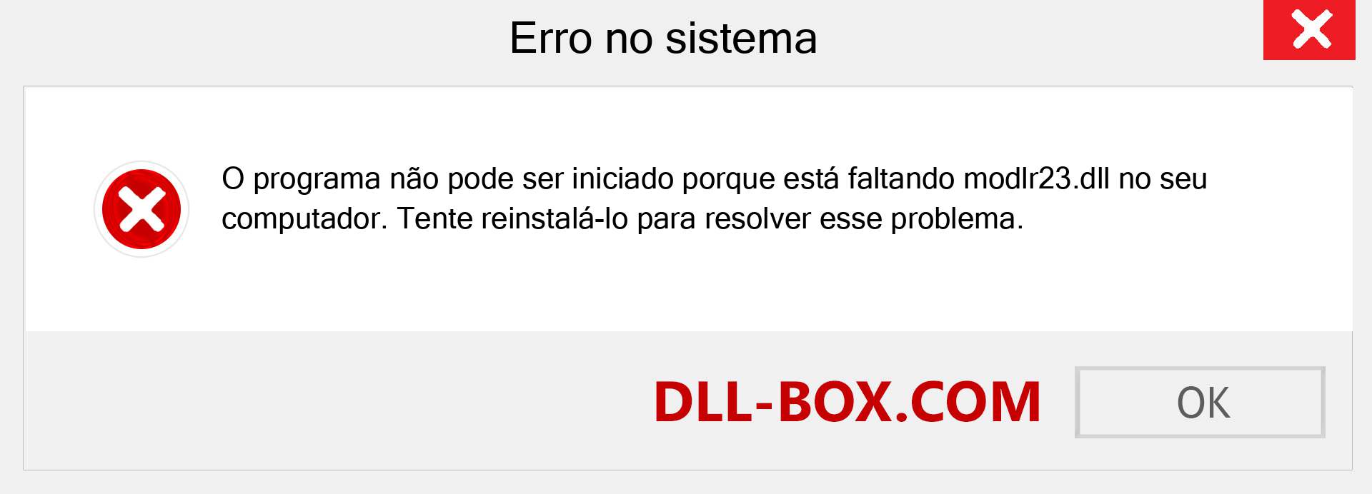 Arquivo modlr23.dll ausente ?. Download para Windows 7, 8, 10 - Correção de erro ausente modlr23 dll no Windows, fotos, imagens